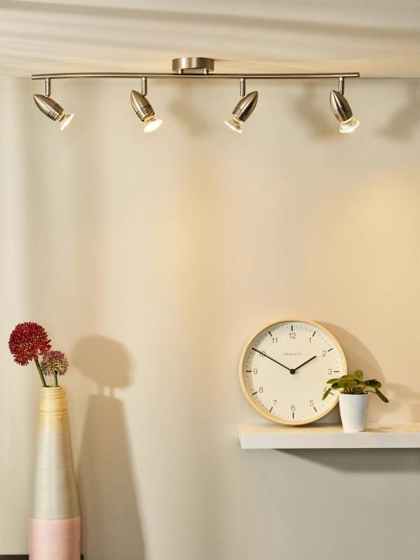 Lucide CARO-LED - Deckenstrahler - LED - GU10 - 4x5W 2700K - Chrom Matt - Atmosphäre 1